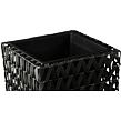 Epe Pflanzgefäß 3er-Set, Polyrattan/Metall/Kunststoff, schwarz NOELA 20679