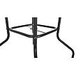 ZWMT Gartentisch, 80 × 80 cm, metall mit Glasplatte ROJAPLAST YLGT-049