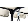 Hollywood Garten-Schaukel mit Dach, 2-Sitzer, Metall/Gewebe, beige NOELA 345707