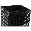 Epe Pflanzgefäß 3er-Set, Polyrattan/Metall/Kunststoff, schwarz NOELA 20679