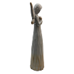 Engel aus Keramik in Holz-Design 40 cm Prodex 2405