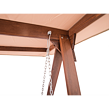Adelaida Gartenschaukel aus Holz, taupe ROJAPLAST 59062