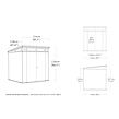 Pent Signature Horizontal Gartenhaus 7x7, 216 x 226 x 216 cm, Esche KETER 259815