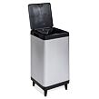 Berlino Mülleimer 80 l, Schwarz/Aluminium DEA HOME Z0472RAA10400