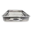 Bräter mit Grillrost 34x24x5,5 cm, aus Edelstahl ELO BASIC 53434