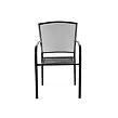 Lana steel ZWMC-19 Stapelbarer Gartenstuhl, Stahl, schwarz NOELA 3457027