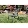 Lana steel ZWMC-31 Stapelbarer Gartenstuhl, Stahl, schwarz NOELA 34570234