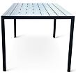 Viking Gartentisch L, 140 × 80 cm, Aluminium/Artwood, schwarz NOELA 3457050140