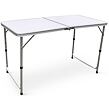 Lion Garten-Picknick-Set 1+4, Stahl/Aluminium/MDF, weiß NOELA 345187