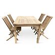 Gartenmöbel aus Holz – Tisch Garden I. + 4x Sessel Clasic, Teak NOELA 3459171