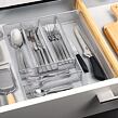 Besteckkasten, 6 Fächer, 37 x 30,5 x 5,5 cm, Metall KESPER 90183