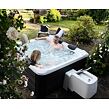 SET Oslo F-OS063W Whirlpool 850 l MSPA + ProSpa Vac Pool-Bodensauger + Durabox Gartenbox 270 l