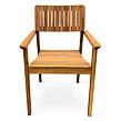 Lucy Gartenstapelstuhl, Akazie, braun NOELA 345211