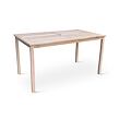 Lucy Premium Gartentisch, 140 x 80 cm, Akazie, grau NOELA 3451931