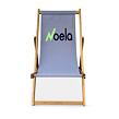 Klappbarer Strandstuhl, Akazie, grau NOELA 3450421