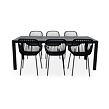 Garten-Essgruppe – Tisch Viking XL + 8x Sessel Gaby, schwarz NOELA 3457051182